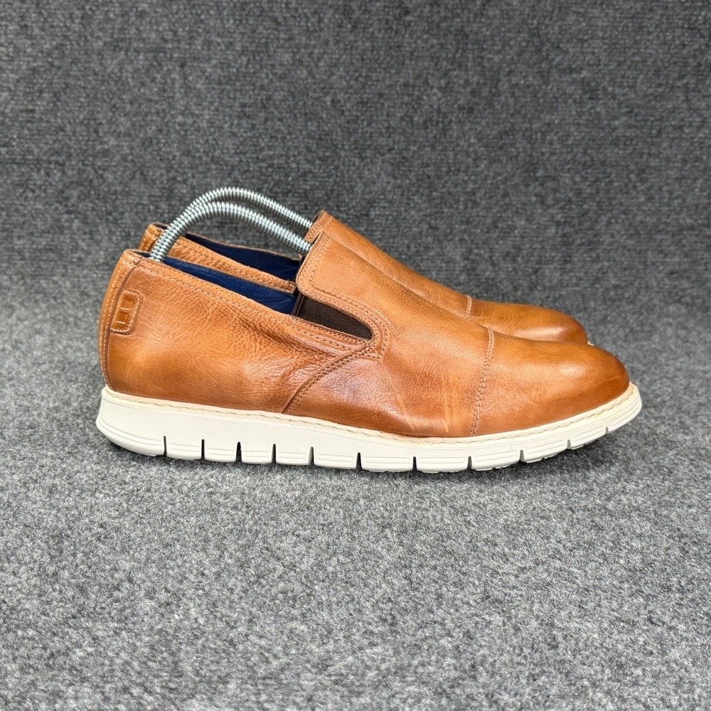 Bed Stu Slip On Shoes Men's 10 Caramel Leather Workshop Business Casual Loafers